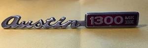 AUSTIN 1300 MK III - MK3 CHROME BOOT BADGE EMBLEM - VGC - Picture 1 of 5