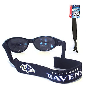 NFL Baltimore Ravens Logo Croakies Neoprene Sunglass Strap FGC180