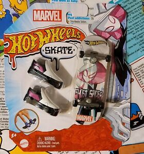 Hot Wheels Skate Marvel Ghost Spider / Spider Gwen Finger Skateboard NEW