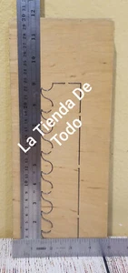 LRG WOOD WOODEN PAPER CUTTING DIE DIORAMA WAVE BORDER FITS ACCUCUT MACHINE READ - Picture 1 of 4
