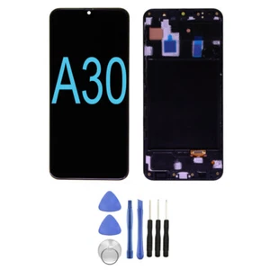 Schermo LCD di ricambio SAMSUNG A30 A305F/DS A305GN/DS A305YN CON CORNICE + strumento - Foto 1 di 6