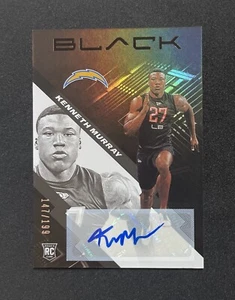 2020 Panini Black Rookies Auto /199 Kenneth Murray #158 Rookie Auto RC - Picture 1 of 2