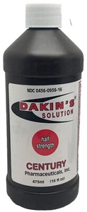 Dakin's Solution Halbstarker Wundreiniger 16 Unzen Drehverschlussflasche Ablaufdatum: 5/26 - Bild 1 von 3