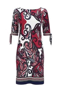 Wallis Stone Paisley Split Sleeve Tunic Dress 8 - Picture 1 of 5