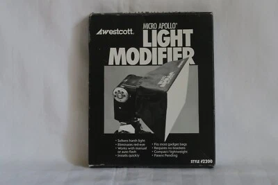 WESTCOTT MICRO APOLLO LIGHT MODIFIER SOFTBOX 5"x8" STYLE #2200 DIFFUSER - Image 1 of 4