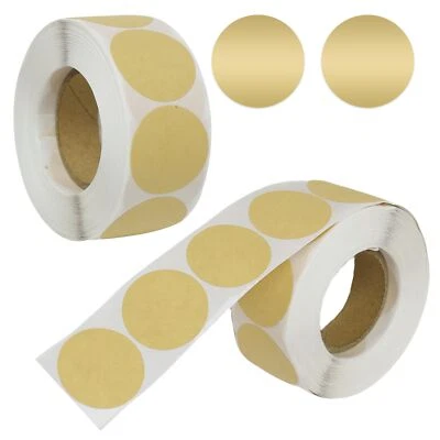 1000 Stück 25mm Kraftpapier Aufkleber Sticker Preisetiketten Papieraufkleber ... - Bild 1 von 4