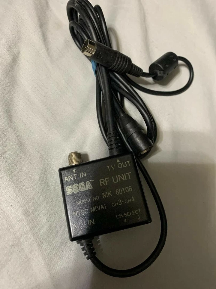 Sega Saturn RF Cord Unit MK-80106 - Genuine, OEM Unit  - Image 1 of 1