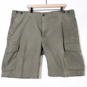 Polo Ralph Lauren Utility Canvas Cargo Shorts Men's 42T Tall Green Classic Fit - Picture 1 of 5