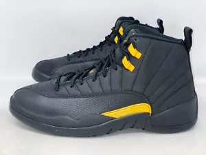 Air Jordan 12 'Gold Taxi' Black Sneaker, Size 11 BNIB CT8013-071 - Picture 1 of 8