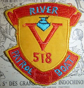 Patch - Apocalypse Now - US NAVY - River Patrol Boat 518 - Vietnam War - D.049 - Picture 1 of 2