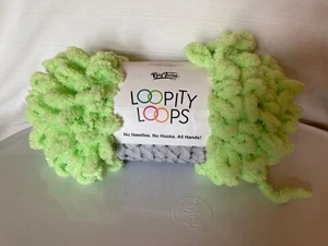 LIME #108 Big Twists Loopity Loops Finger Yarn 6.35 oz. 18.2 yards - Picture 1 of 2