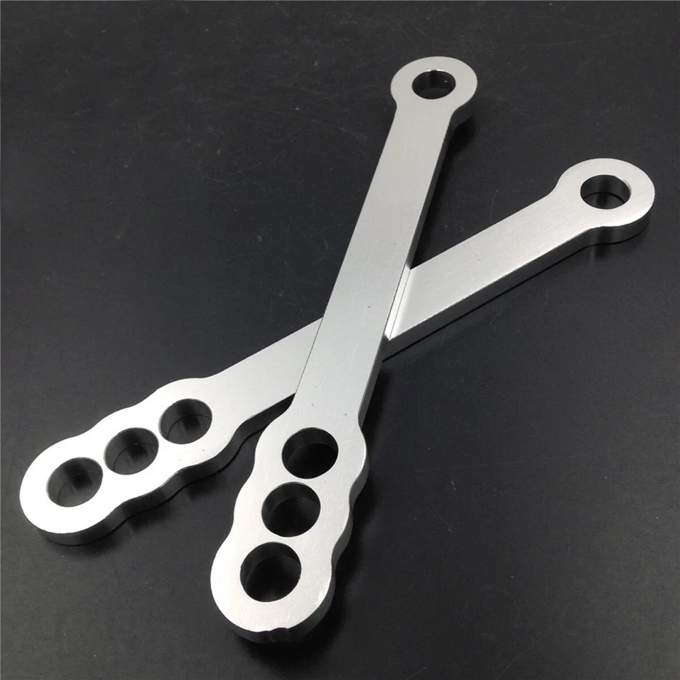 Silver For 1999-2012 2010 2011 Suzuki Hayabusa GSX1300R Motorcycle Lowering Link - Image 1 of 4