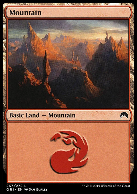 MTG Magic the Gathering Mountain (267/308) Magic Origins LP - Image 1 of 1
