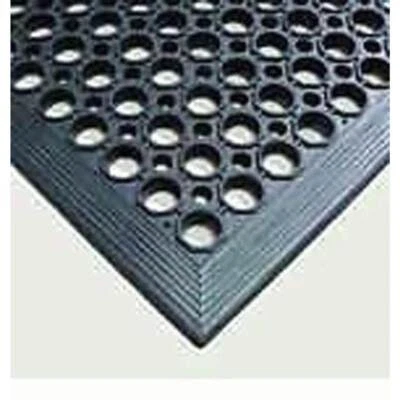 BAYLISS RUGS New Safety Ring Industrial Rubber Mat 90 x 60cm Wet Area with Large Drain Holes
