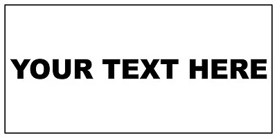 Your Text Here Custom Black Car Door Magnets Magnetic Signs-Qty 2 - Image 1 of 2