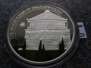 Palau 5 Dollar 2013 World of Wonders Mausoleum at Halicarna silver proof $ coin  - Imagen 1 de 2