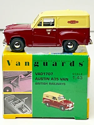 Corgi Vanguard 1:43 Scale Diecast Austin A35 British Railways with Box - Image 1 of 4