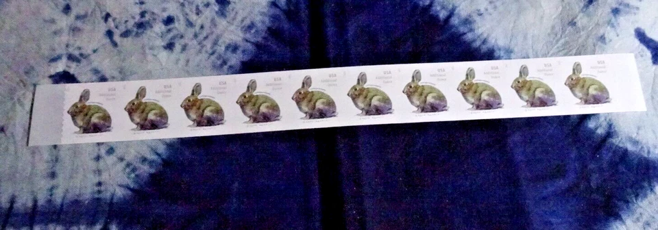 US 5545 BRUSH RABBIT (ADDITIONAL OZ. "F") COIL STRIP OF (10) STAMPS MNH/SA!! - Image 1 of 1