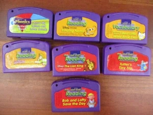 LeapPad Lot of 7 Reading Vocabulary Nemo Scooby Doo Lion King Bob The Builder - Picture 1 of 8