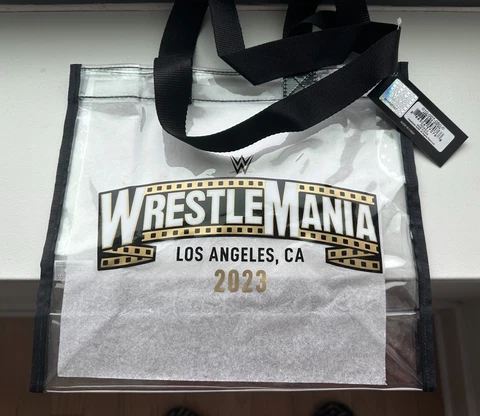 2023 WWE WRESTLEMANIA 39 SOUVENIR COLLECTOR HOLLYWOOD TOTE BAG LOS ANGELES NEW Cover