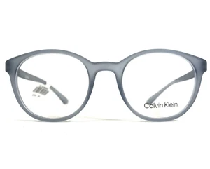 Calvin Klein Eyeglasses Frames CK19570 070 Matte Crystal Gray Blue 50-20-145 - Picture 1 of 12