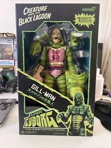 Super Cyborg Creature REACTION FIGURE BY SUPER 7 Gill-Man New Box Damage - Picture 1 of 6