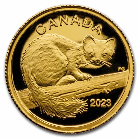 2023 Canada Proof Gold $10 The Curious Marten - SKU#271300 Cover