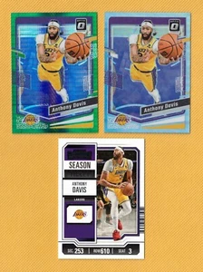 ANTHONY DAVIS 3x Lot of 2023-24 Panini Donruss Optic & Contenders Cards #144 #12 - Picture 1 of 2