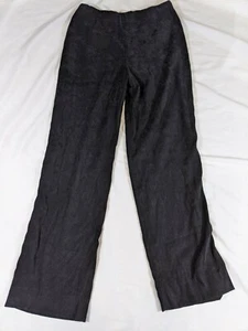J.Jill Stretchhose schwarz Samt Velours Größe 6 seitlicher Reißverschluss - Bild 1 von 12