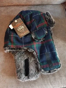 NWT WEATHERPROOF VINTAGE FAUX FUR Quilted  HAT Ears Sz Youth L - Picture 1 of 6