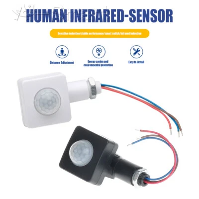 LED Security PIR Infrared Motion Sensor Detector Switch Outdoor Light AC85-265V - Image 1 of 4