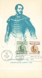 1117/8 4c & 8c LAJOS KOSSUTH - The Salomon's maximum card - Picture 1 of 2