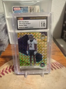 2021 Panini Mosaic RC Giallo Reattivo Patrick Surtain II CSG 10 - Foto 1 di 1