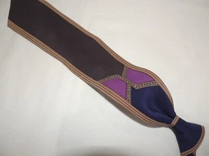 Gorgeous Vintage Vitaliano Pancalid Men's 100% Silk Necktie Tie 57X3.5 - Picture 1 of 8