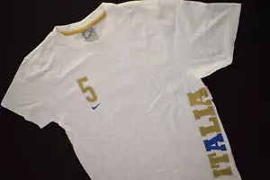 Nike T-Shirt Italia Italy Italien Fabio Cannavaro Deadstock Spellout Weiß M NEU - Bild 1 von 7