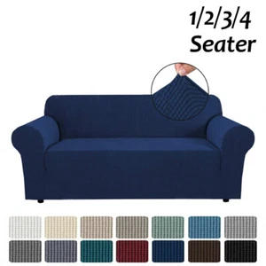 Sofa Covers 1 2 3 4 Seater High Stretch Lounge Slipcover Protector Couch Cover - Picture 1 of 40