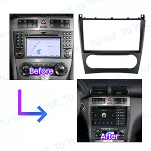 9'' Car Radio Stereo Frame Panel Fascia for BENZ C-CLASS W203 CL203 W209 2004~07 - Picture 1 of 5