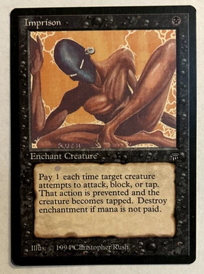 Imprison - Legends - Rare - MtG - Disavowed/banned, Excellent condition. - Image 1 of 4