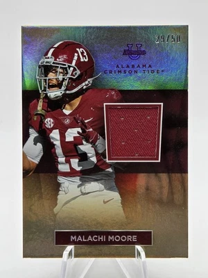 2023 Bowman U Alabama Crimson Tide Relics Malachi Moore Jets /50 Gold Refractor  - Image 1 of 2
