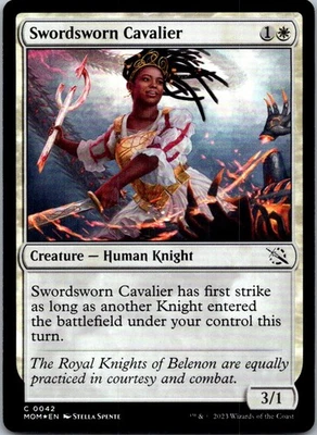 MTG Foil-Swordsworn Cavalier-March of the Machine #42 - Image 1 of 2