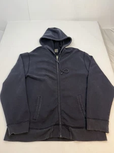 Vintage Abercrombie Fitch Herren Größe 2XL schwere Hoodie-Jacke mit durchgehendem Reißverschluss schwarz - Bild 1 von 15