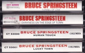 Cassette Lot x 4 - BRUCE SPRINGSTEEN: Tunnel of Love / Human Touch / Lucky Town+ - Picture 1 of 3