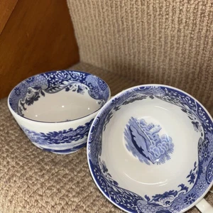 Spode Italian Blue Teacup 9.5 cm Wide - Picture 1 of 8