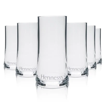 6x Hennessy Glas 0,3l Cognac Longdrink Cocktail Gläser Maison Whiskey Gastro