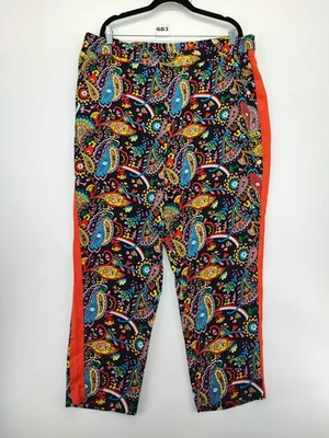 Boden Women's Black 100% Polyester Trousers Size 20/22 - Image 1 of 4