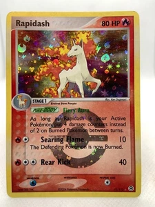 Rapidash 13/112 2004 EX Feuerrot & Blattgrün Pokemon Karte Reverse Holo Rare - Bild 1 von 15
