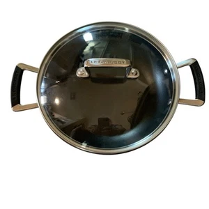 Le Creuset Toughened Nonstick Braiser Casserole Glass Lid 9.5”Double Handles - Picture 1 of 6