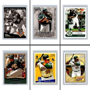Frank Thomas Lot 6 Baseball Karten Oakland A's Athletics Sammlung MLB (Z) - Bild 1 von 13