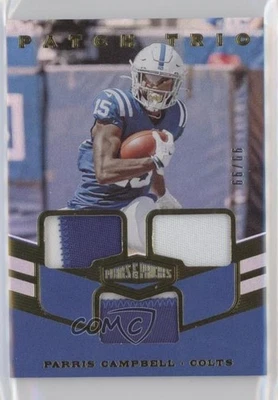 2019 Panini Plates & Patches Trio /99 Parris Campbell #PT-PCA Rookie Patch RC - Image 1 of 2