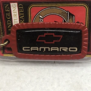Chevy CAMARO Keychain Key Ring Highland Glen Mfg USA Made Original Pkg Vintage - Picture 1 of 11